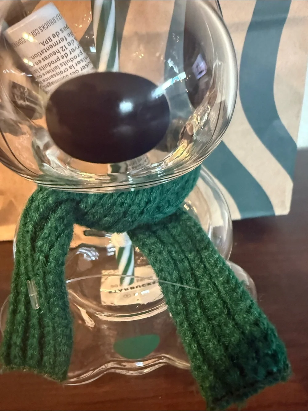 Starbucks clear glass